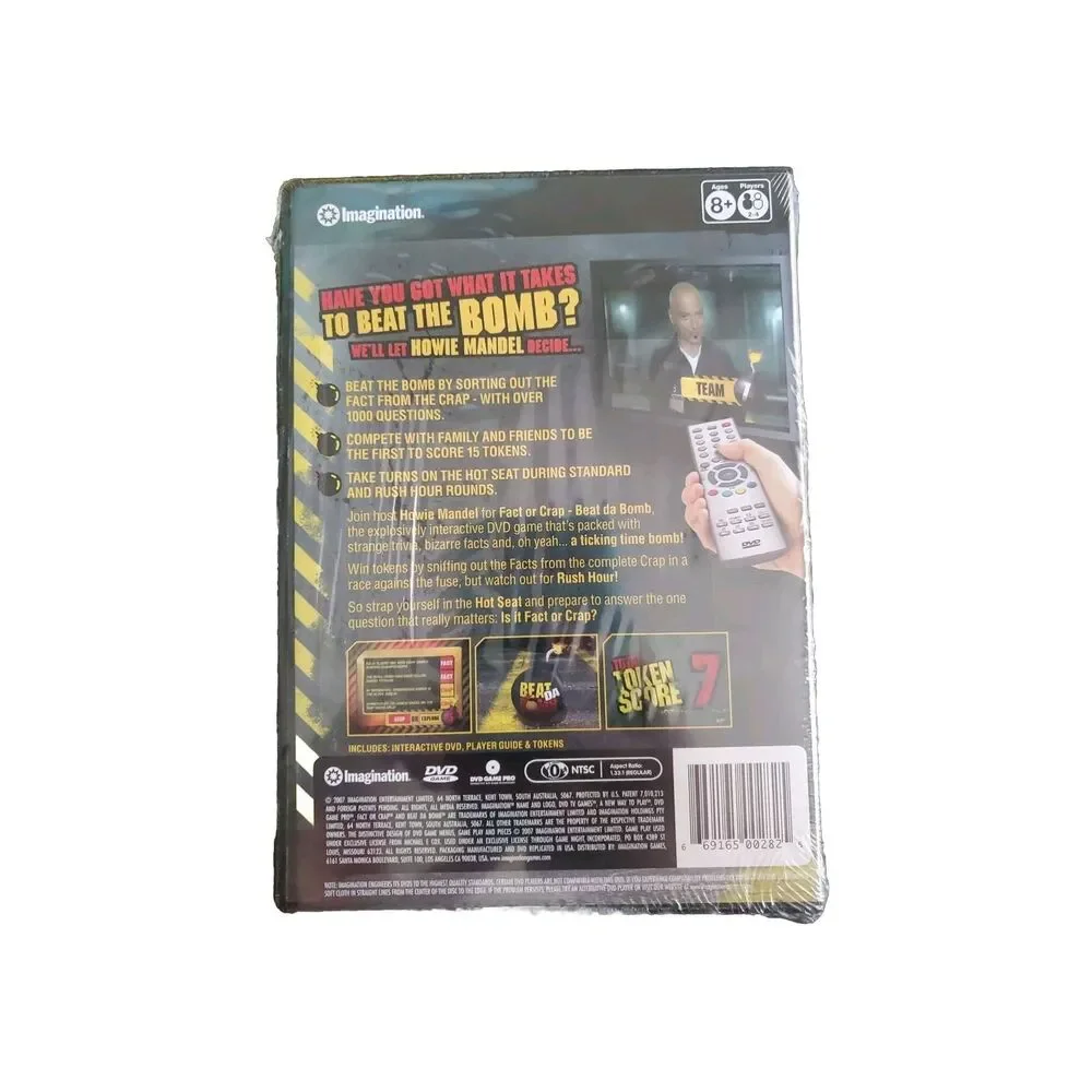 Fact or Crap DVD Game Howie Mandel Beat Da Bomb Interactive 2007 New Sealed